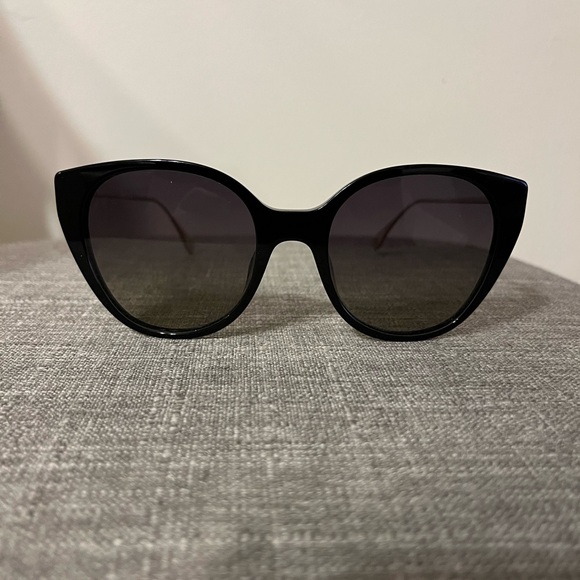 Fendi Black Cat-Eye Sunglasses